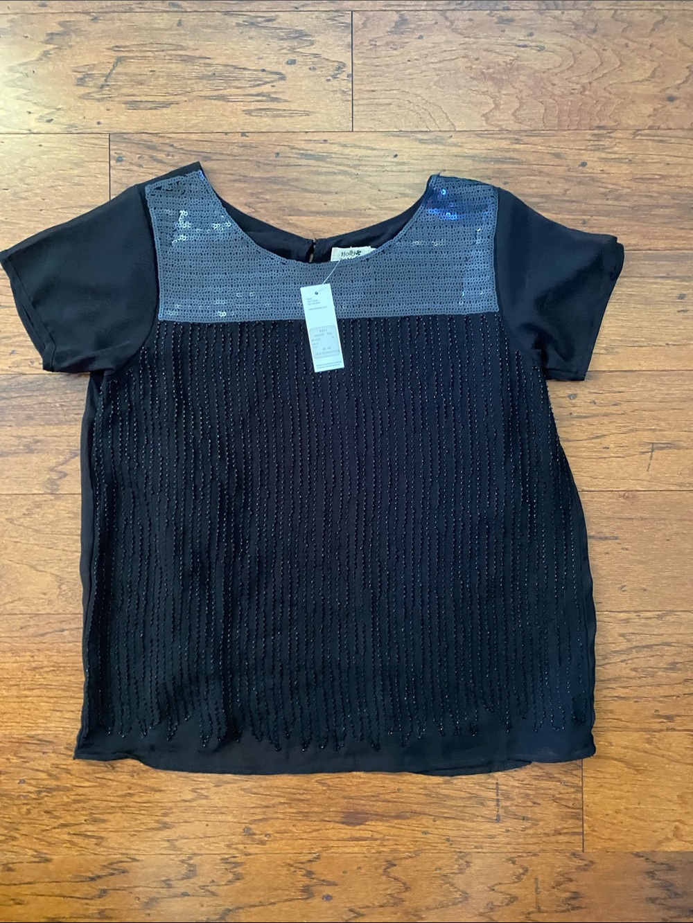 NWT- Molly Bracken beaded blouse-medium